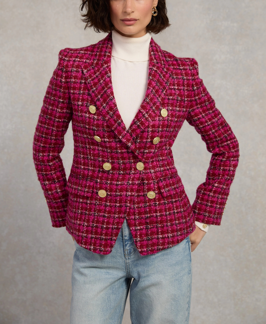 Vintage Plaid Double Breasted Blaze