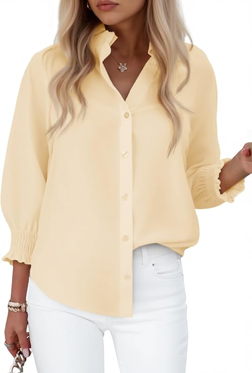 Smocked Sleeve Blouse