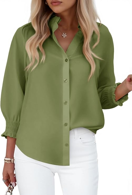 Smocked Sleeve Blouse