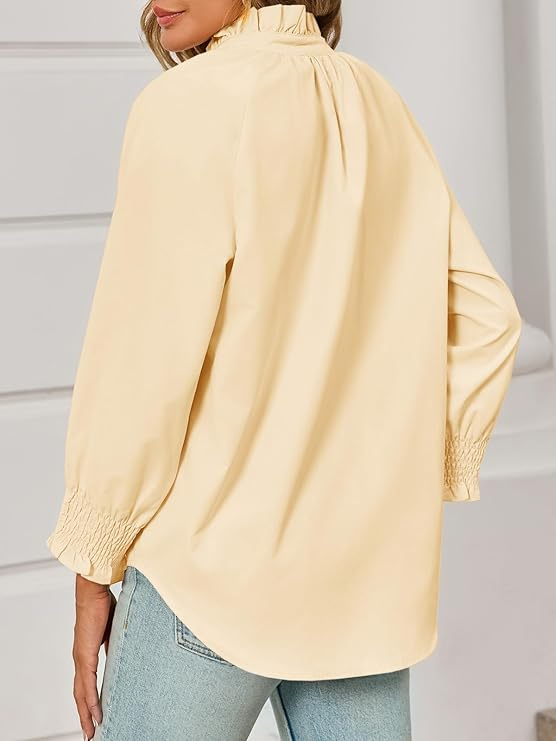 Smocked Sleeve Blouse