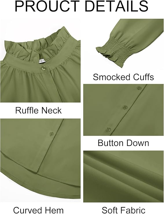 Smocked Sleeve Blouse