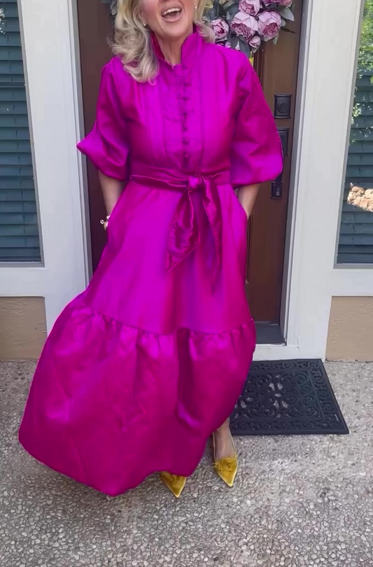 Ladies Elegant Tie Dress