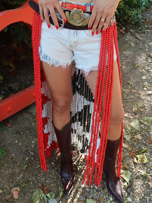 Fashion Letter Beaded Belt