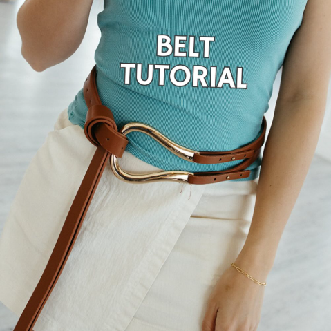 Chic Metal Horseshoe Buckle Belt