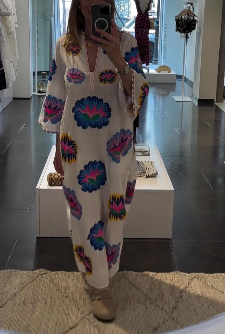 Casual Loose Print Dress