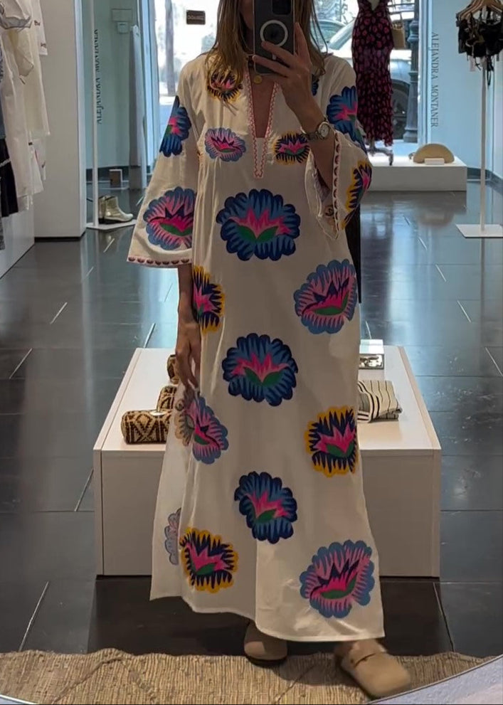 Casual Loose Print Dress