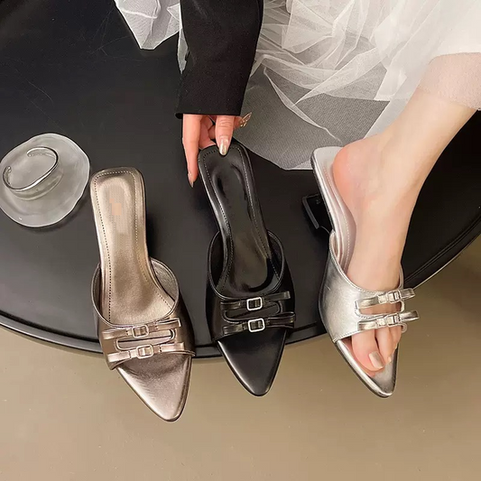 Bow Strap Wedge Sandals